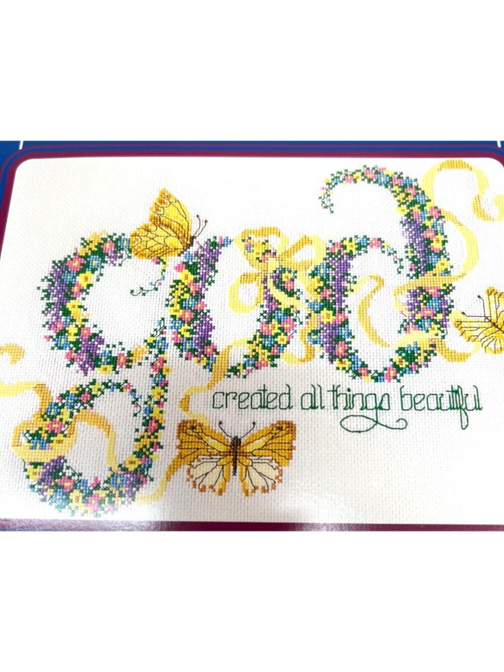 RARE Counted Cross Stitch Pattern All Things Beautiful Sam Hawkins